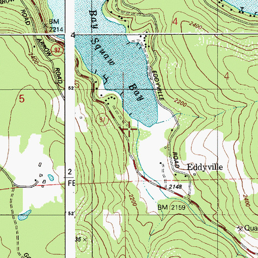 Topographic Map of Steamchet Creek, ID