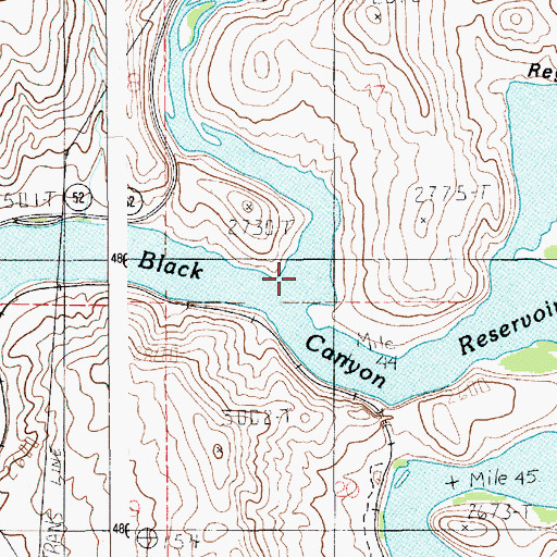 Topographic Map of Squaw Creek, ID