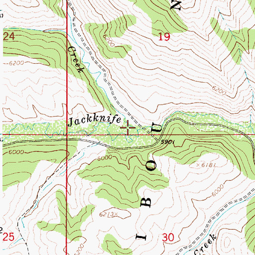 Topographic Map of Squaw Creek, ID