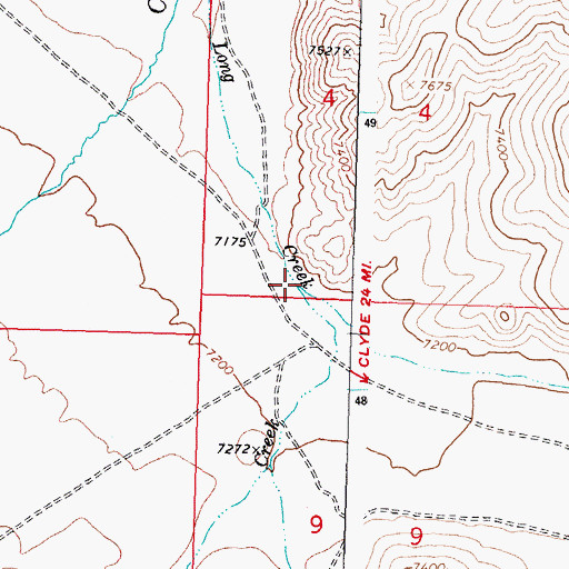 Topographic Map of Squaw Creek, ID