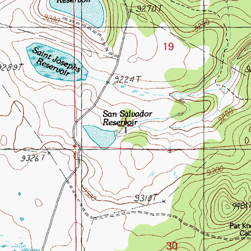 Topographic Map of San Salvador Dam, AZ