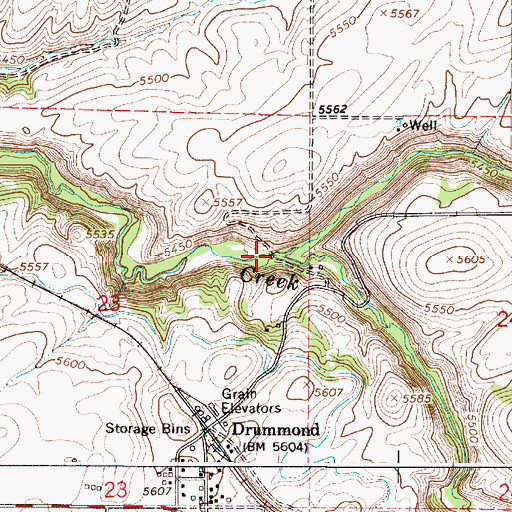 Topographic Map of Squirrel Creek, ID
