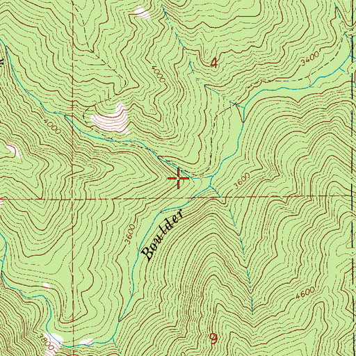 Topographic Map of Squirrel Creek, ID