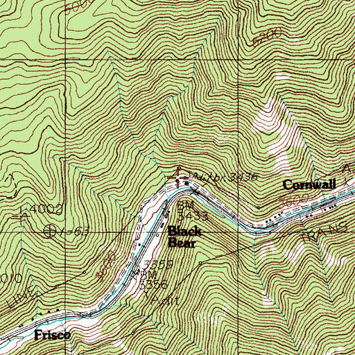 Topographic Map of Standard Mammoth Mine, ID