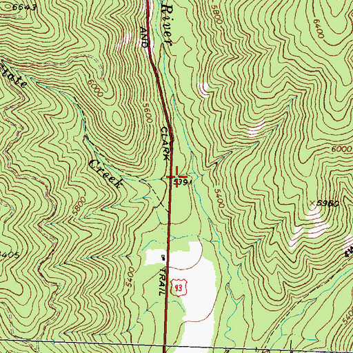 Topographic Map of State Creek, ID
