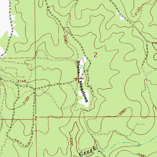 Topographic Map of State Meadows, ID