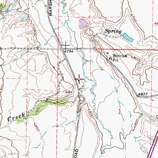 Topographic Map of Station Creek, ID