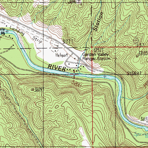 Topographic Map of Station Creek, ID