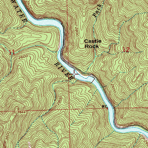 Topographic Map of Station Creek, ID