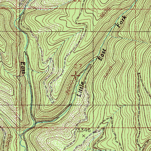 Topographic Map of Steamboat Camp, ID