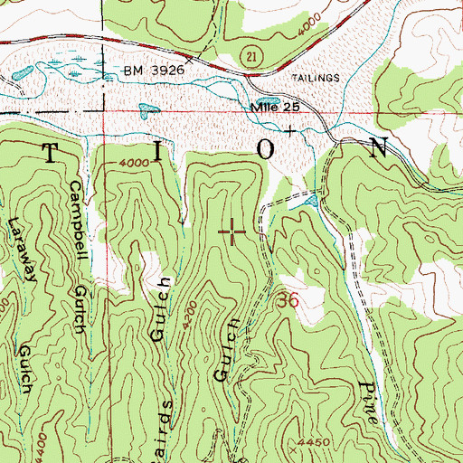 Topographic Map of Steamboat Gulch, ID