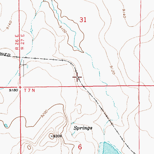 Topographic Map of Sheep Springs Dam, AZ
