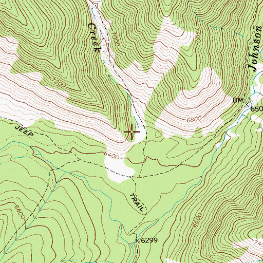Topographic Map of Steep Creek, ID