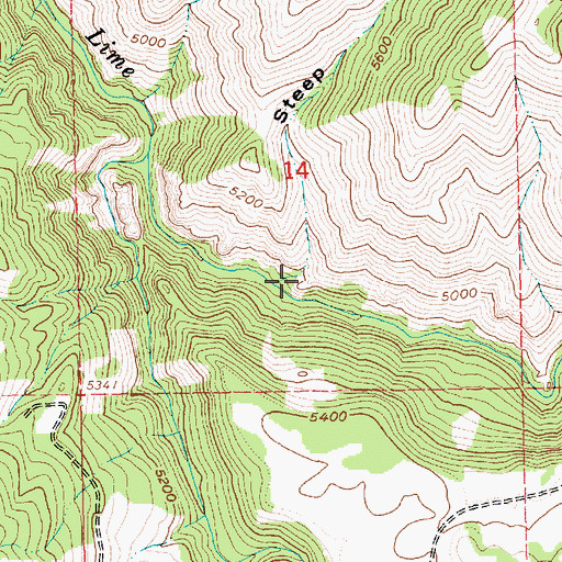 Topographic Map of Steep Gulch, ID