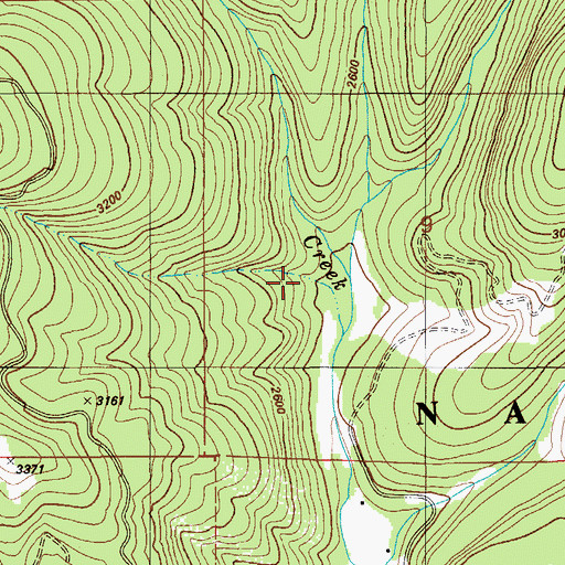 Topographic Map of Stella Creek, ID
