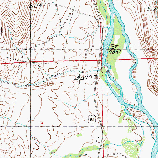 Topographic Map of Stephens Gulch, ID