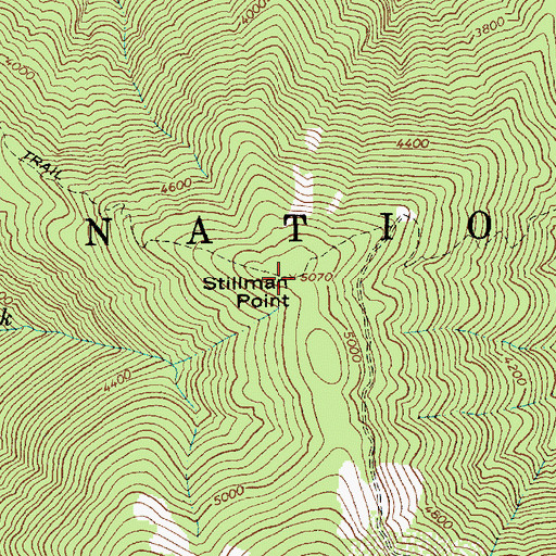Topographic Map of Stillman Point, ID