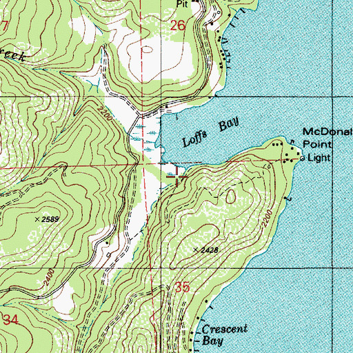 Topographic Map of Stinson Creek, ID