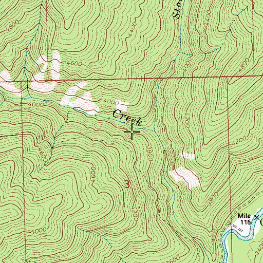Topographic Map of Stolen Creek, ID
