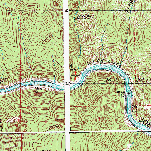 Topographic Map of Storm Creek, ID