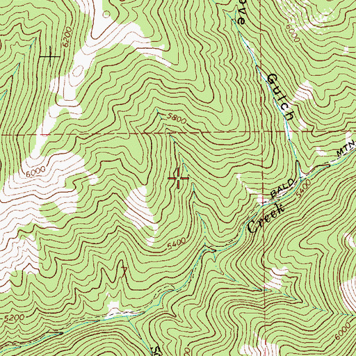 Topographic Map of Stove Gulch, ID