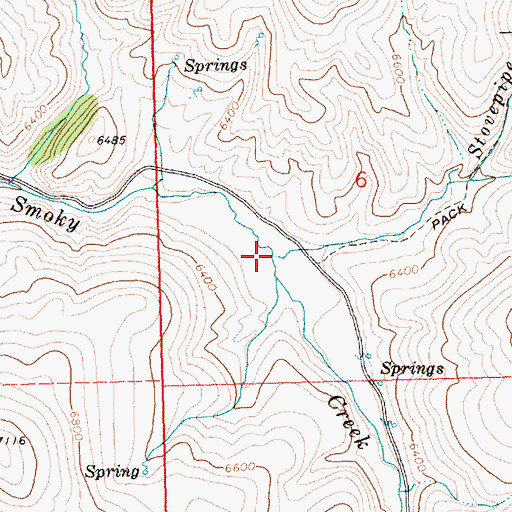 Topographic Map of Stovepipe Creek, ID
