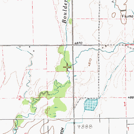 Topographic Map of Stover Creek, ID