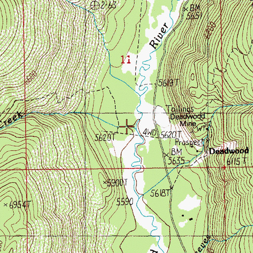 Topographic Map of Stratton Creek, ID