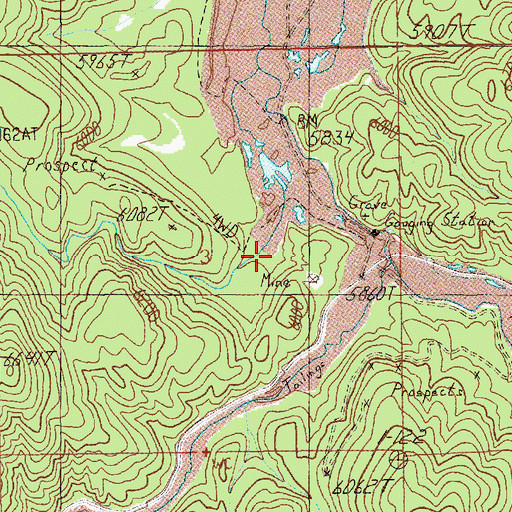 Topographic Map of Stratton Creek, ID