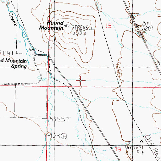 Topographic Map of Strevell Canyon, ID