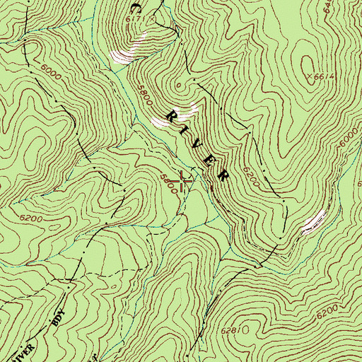 Topographic Map of Stripe Creek, ID