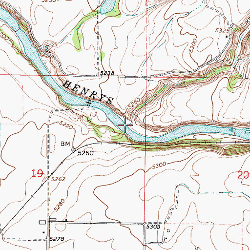 Topographic Map of Strong Creek, ID
