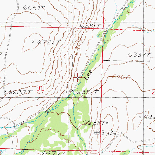 Topographic Map of Stroud Creek, ID