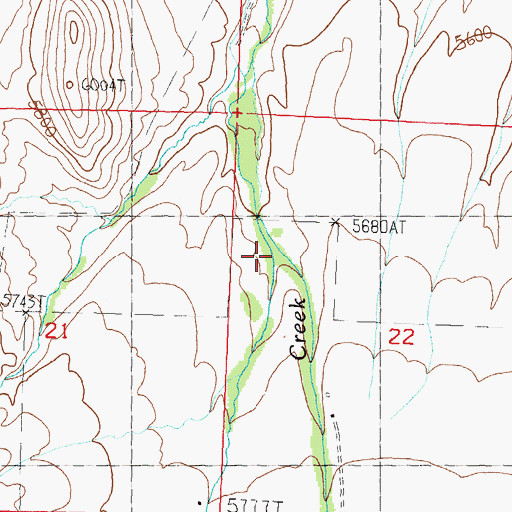 Topographic Map of Struggle Gulch, ID