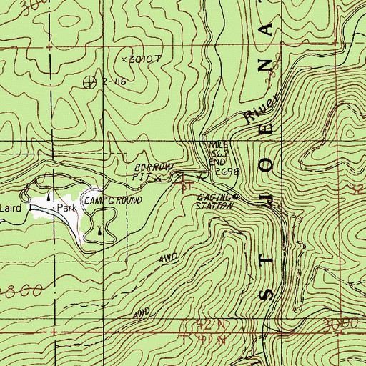Topographic Map of Strychnine Creek, ID