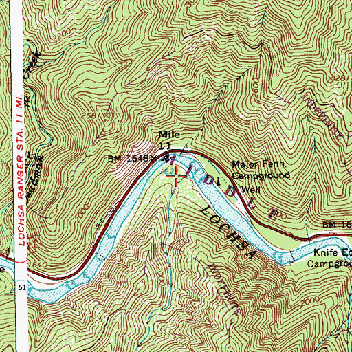 Topographic Map of Stub Creek, ID