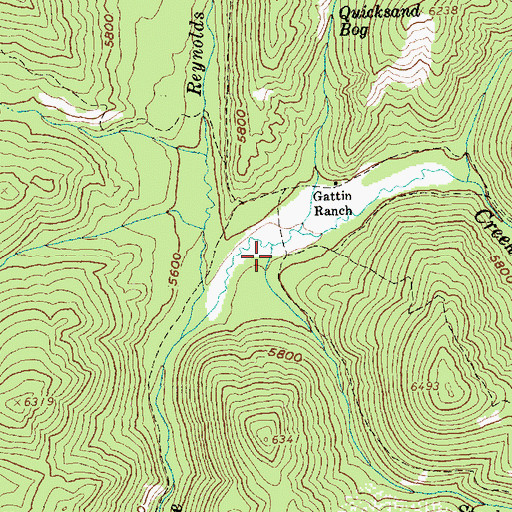 Topographic Map of Stud Creek, ID