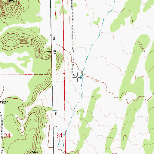 Topographic Map of Steep Tank, AZ
