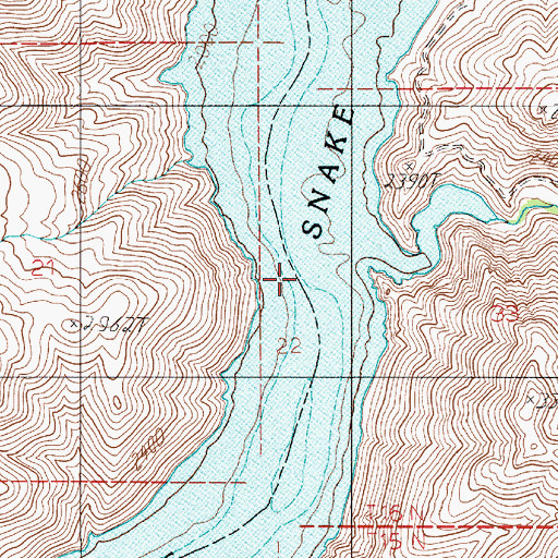 Topographic Map of Sturgill Creek, ID