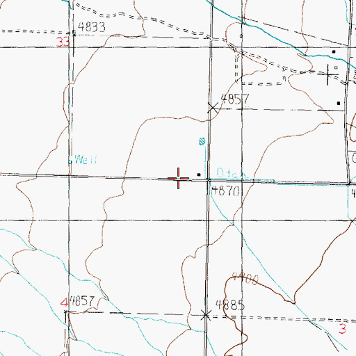 Topographic Map of Sublett Creek, ID