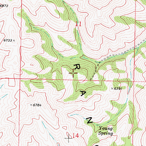 Topographic Map of Sublett Range, ID
