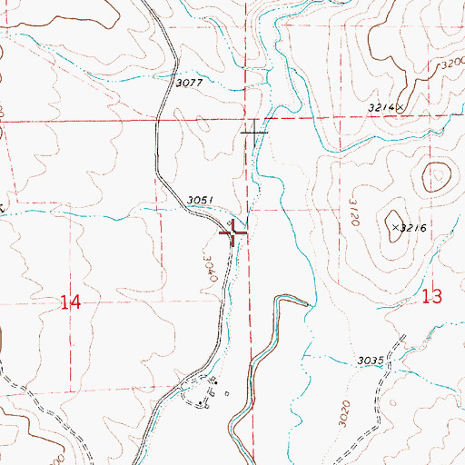 Topographic Map of Sucker Creek, ID