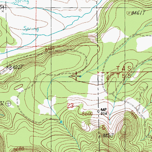 Topographic Map of Steer Unit Tank, AZ