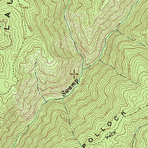 Topographic Map of Sugar Creek, ID