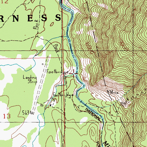 Topographic Map of Sulphur Creek, ID