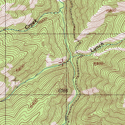 Topographic Map of Sulphur Creek, ID