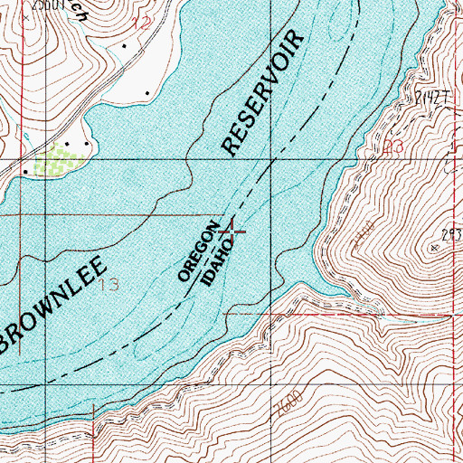 Topographic Map of Sumac Creek, ID