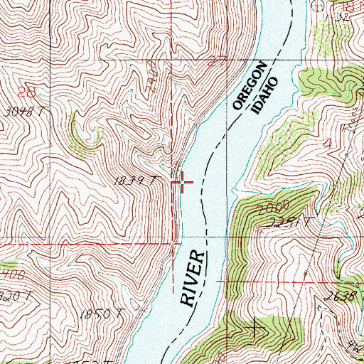 Topographic Map of Summer Creek, ID