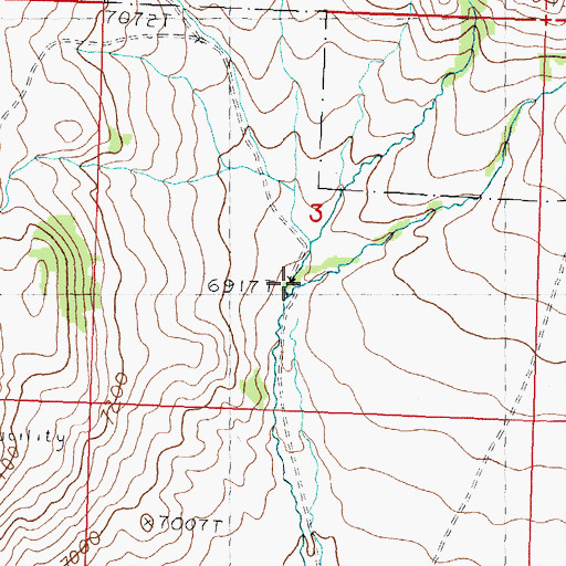 Topographic Map of Summerhouse Canyon, ID