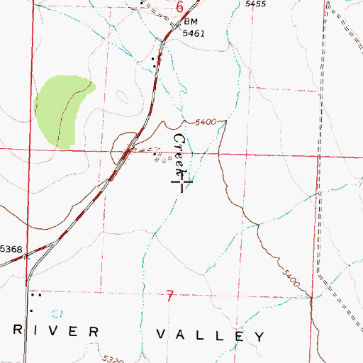 Topographic Map of Summit Creek, ID